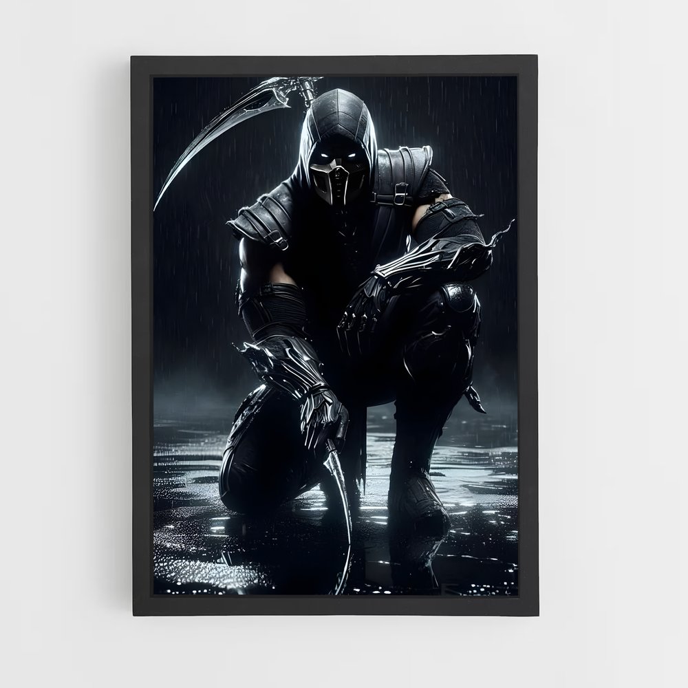 Poster L'Assassin Crouché – affiche Mortal kombat (vue 2)